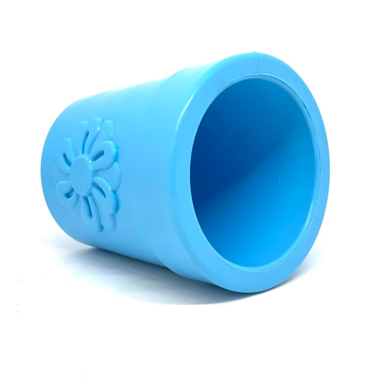 Pot de fleur bleu sodapup