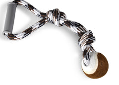 Corde coton avec poignée et balle