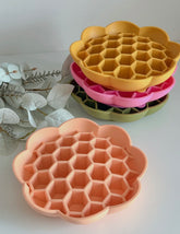 Gamelle anti glouton fleur nid d’abeille