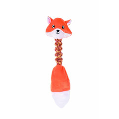 Renard corde peluche 47cm