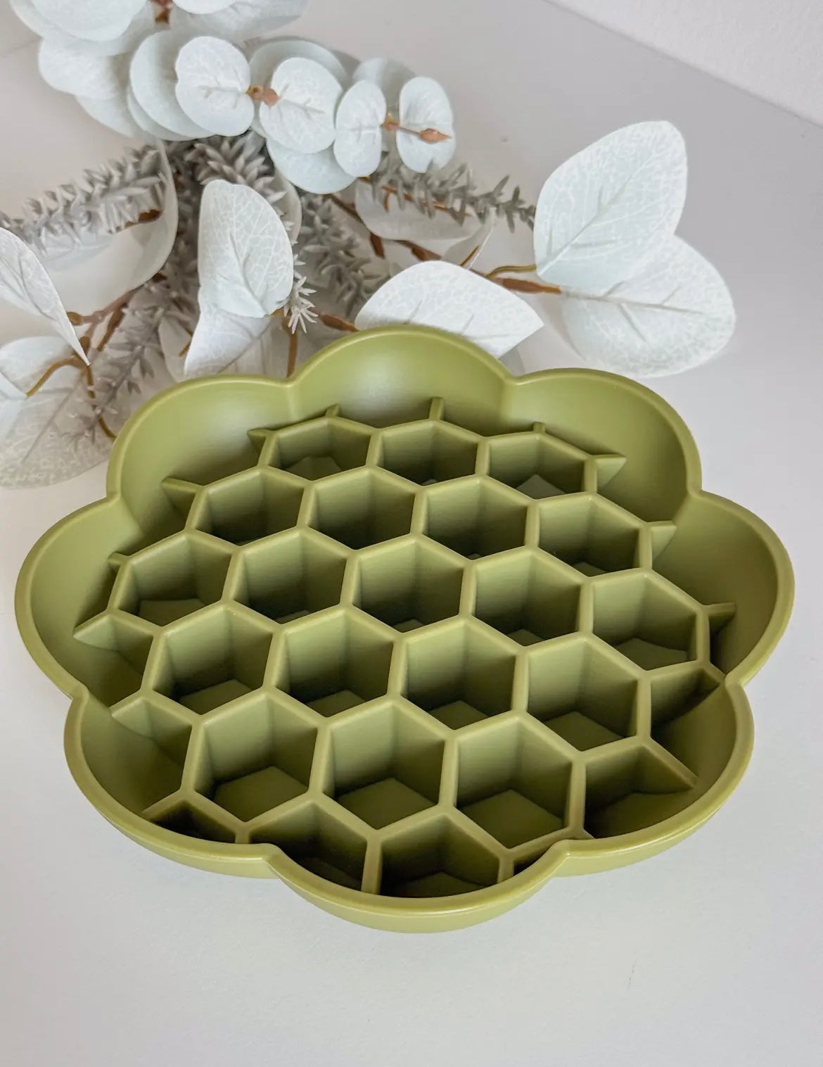 Gamelle anti glouton fleur nid d’abeille