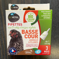 PIPETTE BASSE COUR X3