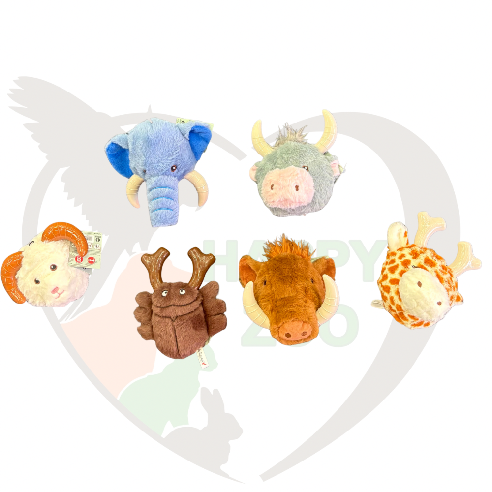 Peluche avec jouet de mastication