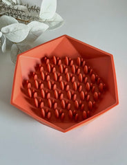 Gamelle anti glouton hexagonal