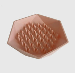 Gamelle anti glouton hexagonal