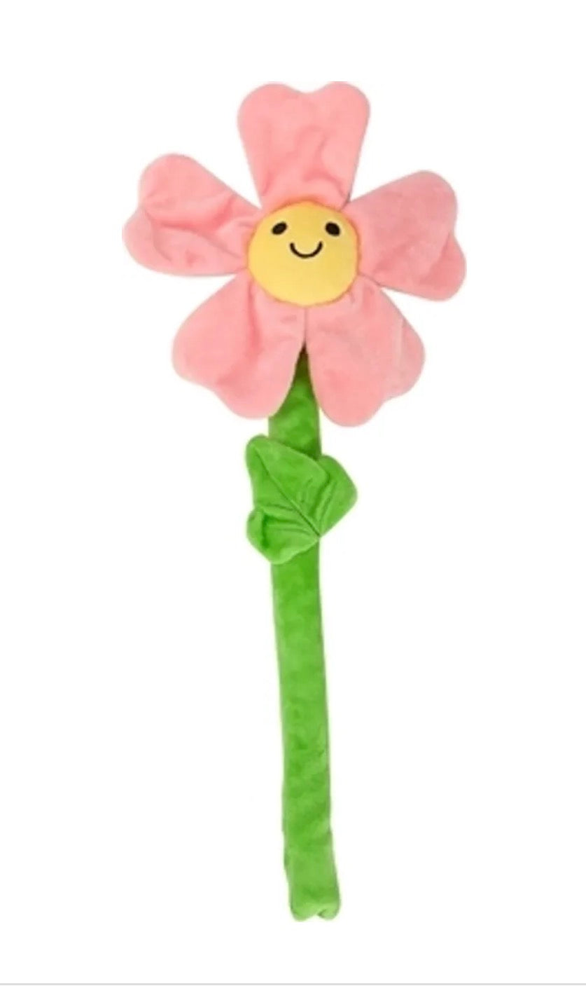 Peluche fleur rose