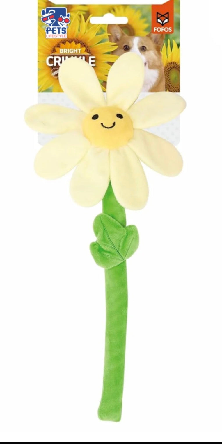 Peluche fleur jaune