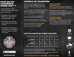 Grand cru poulet canard sans céréale chat