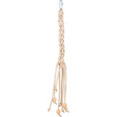 JOUET OISEAU TRESSE EN CUIR