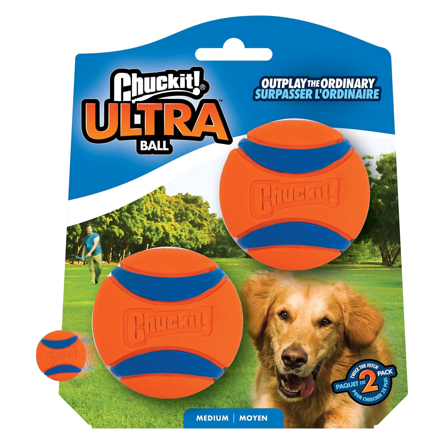 CHUCK IT ULTRA BALL SMALL X2