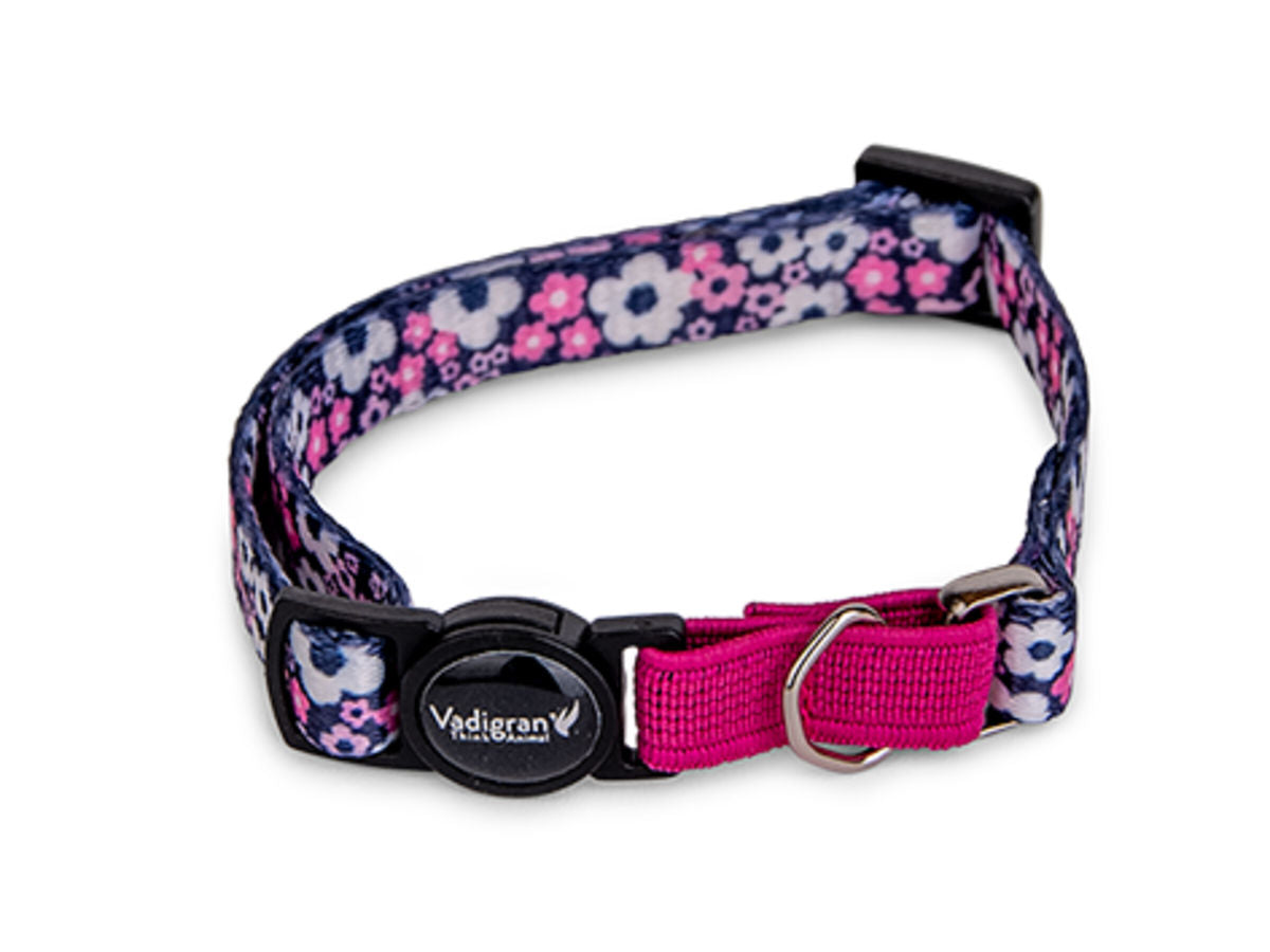COLLIER CHAT FLEUR BLANCHE