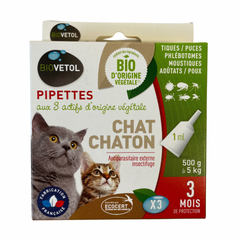 BIOVETOL PIPETTE CHAT/CHATON X3