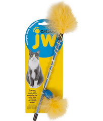 JW canne à chat plume et paillettes