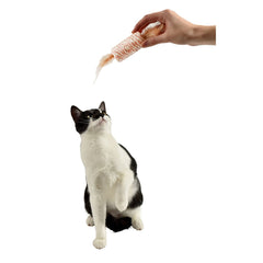 Jouet chat rouleau avec plumes - HAPPY ZOO SHOP
