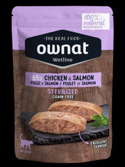 Pâtée poulet saumon chat