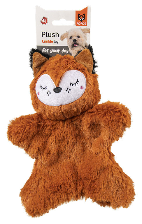 Peluche renard plate