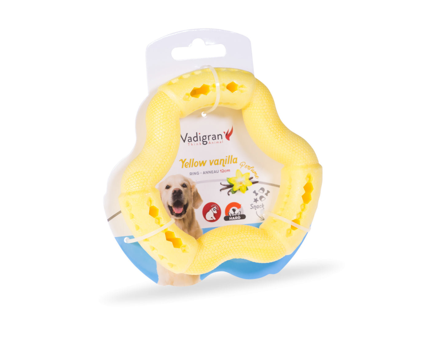 Anneau TPR vanille 12cm - HAPPY ZOO SHOP