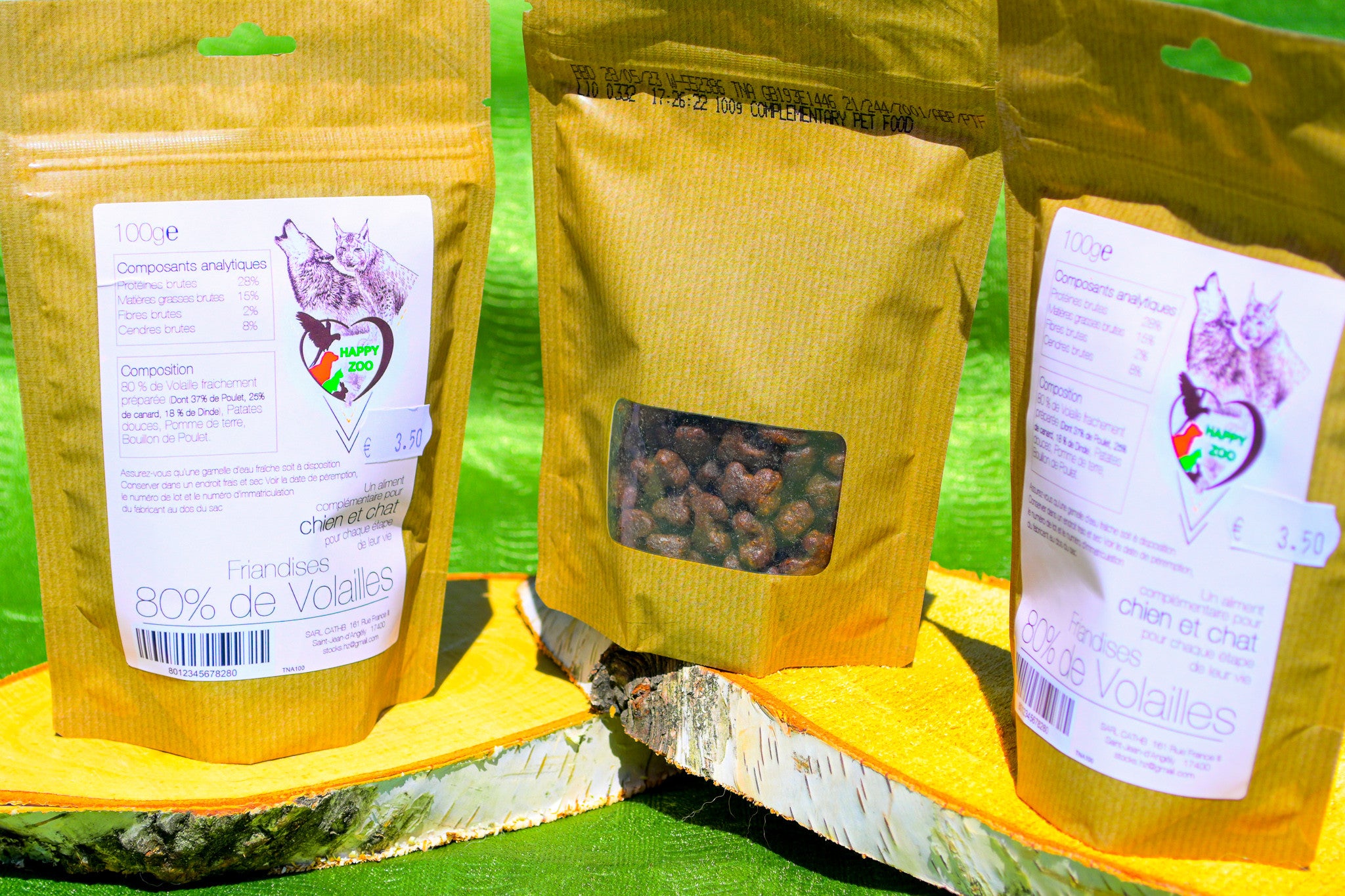 Friandises sans céréales 80% de volaille - HAPPY ZOO SHOP