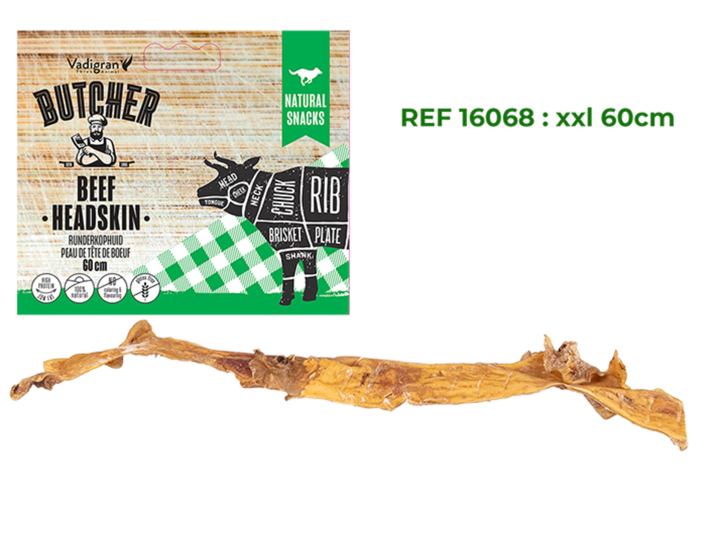 Peau de tête de bœuf 60cm - HAPPY ZOO SHOP