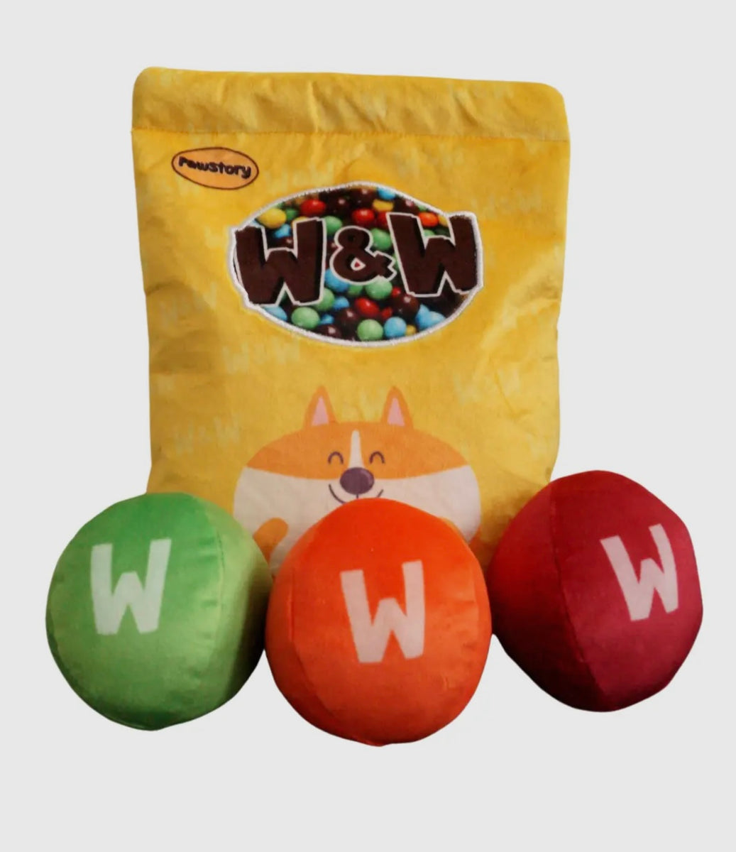 Peluche de fouille paquet de bonbons W & W