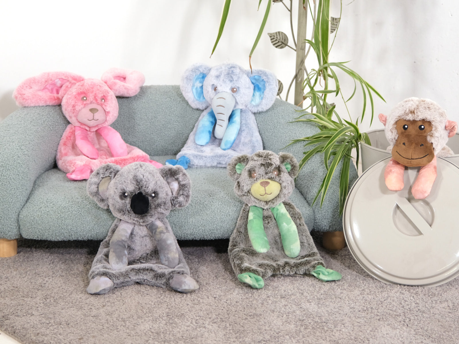 Peluche crinkie lapin