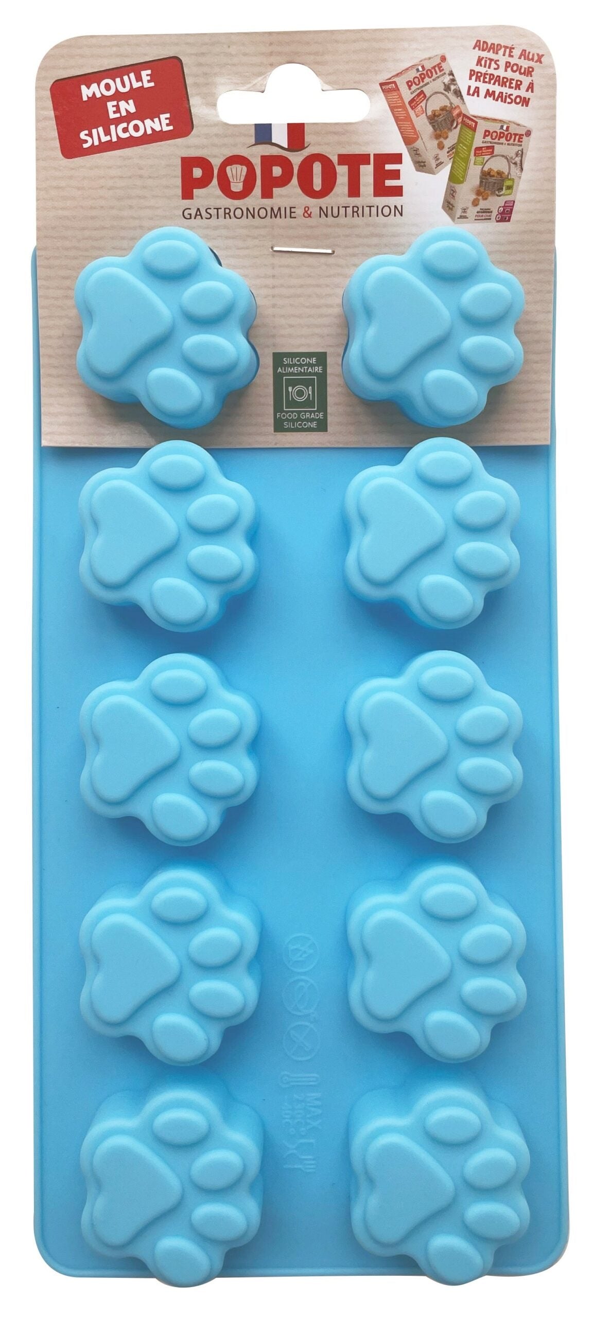 Moule silicone popote pattes