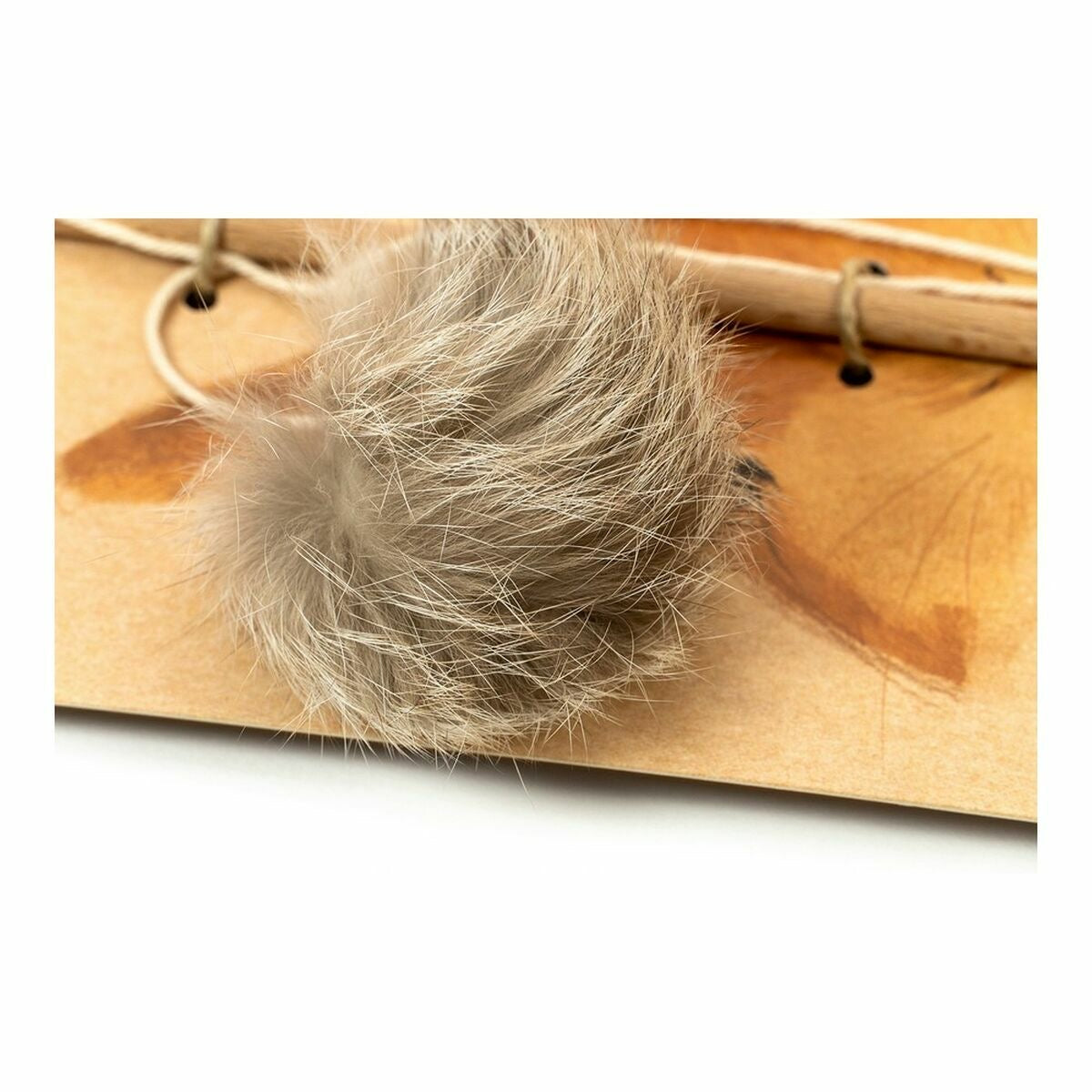 Canne à pêche naturelle pompon