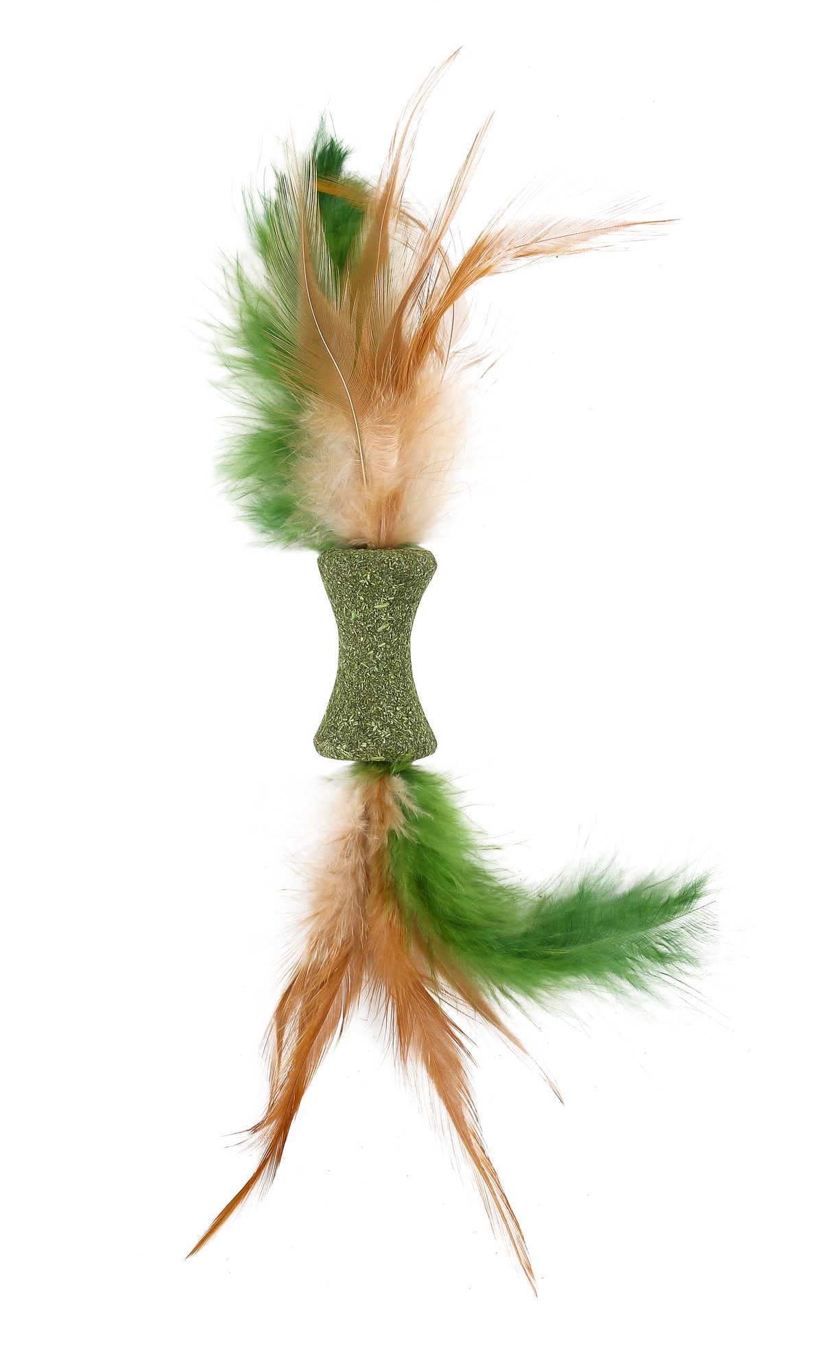 Bobine herbe à chat et plume