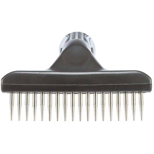 BROSSE POIL LONG, EPAIS EN PLASTIQUEMETAL 10 15 CM