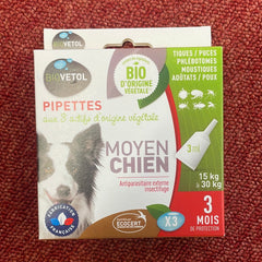 Pipette moyen chien x3 biovetol