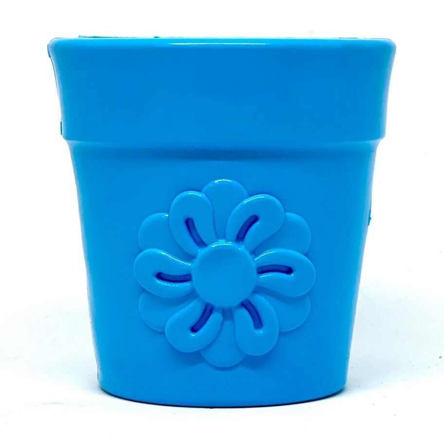 Pot de fleur bleu sodapup