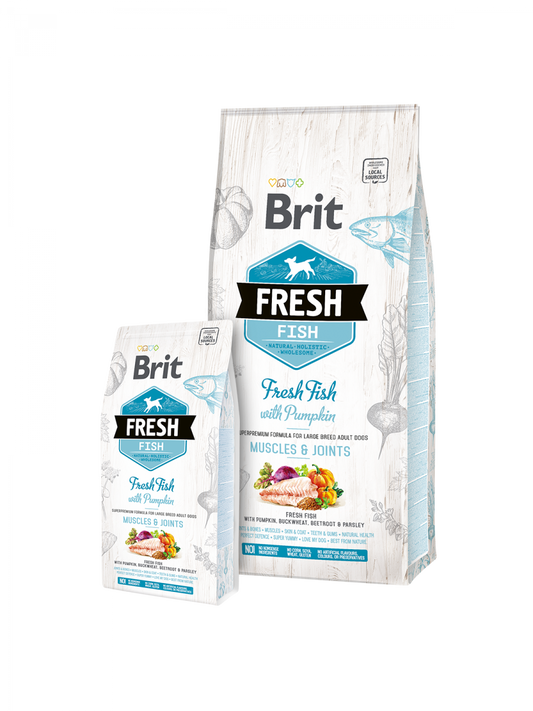 Adulte Large - poisson & courge - Brit Fresh