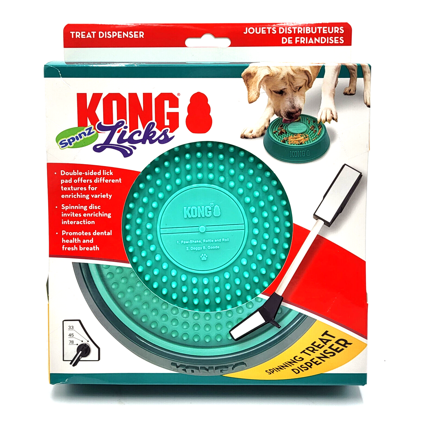 Tapis de leche kong licks spinz