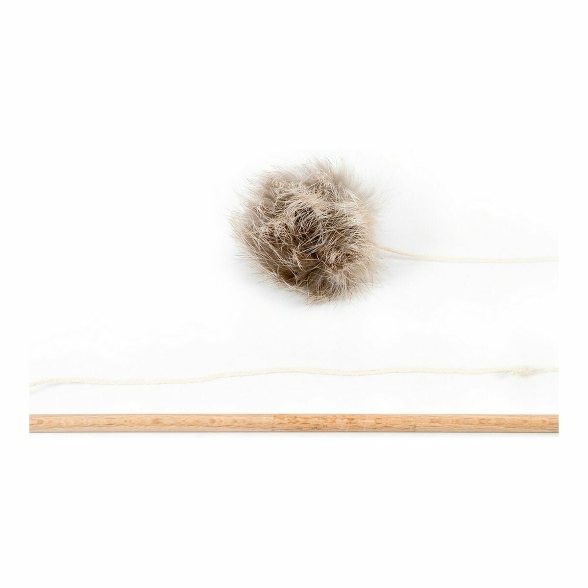 Canne à pêche naturelle pompon