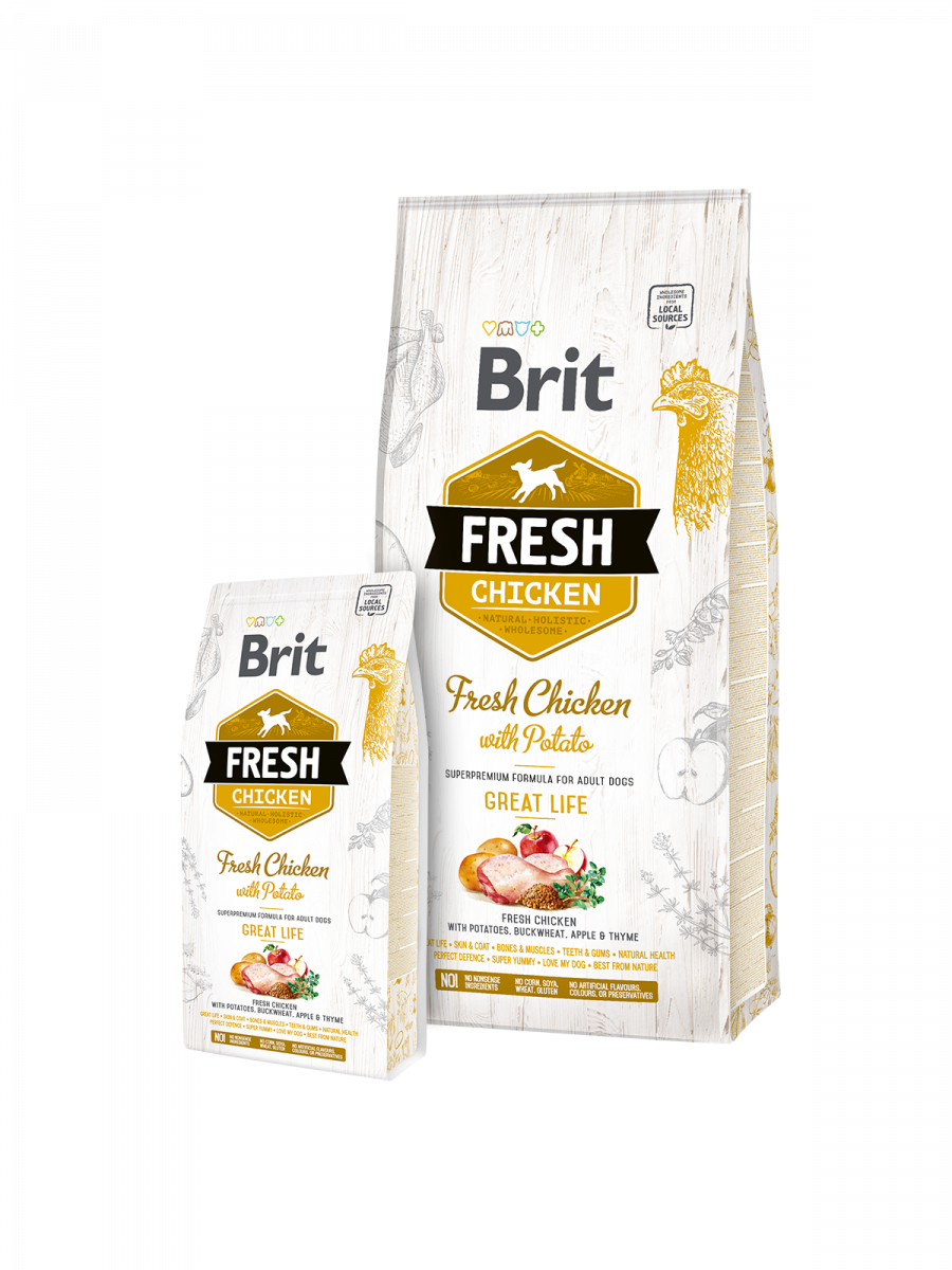Adulte - poulet & pomme de terre - Brit Fresh