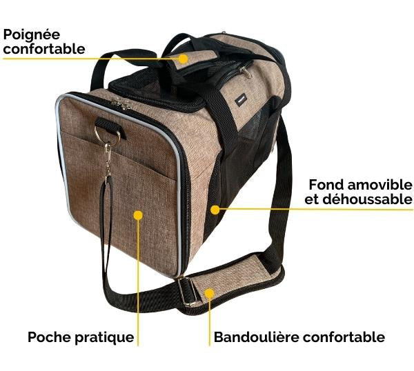 Sac camping beige