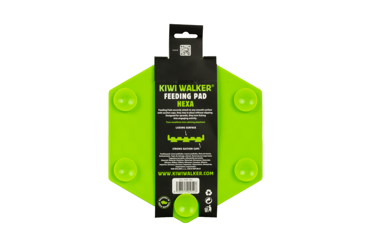 Tapis de léchage hexagonal kiwi Walker