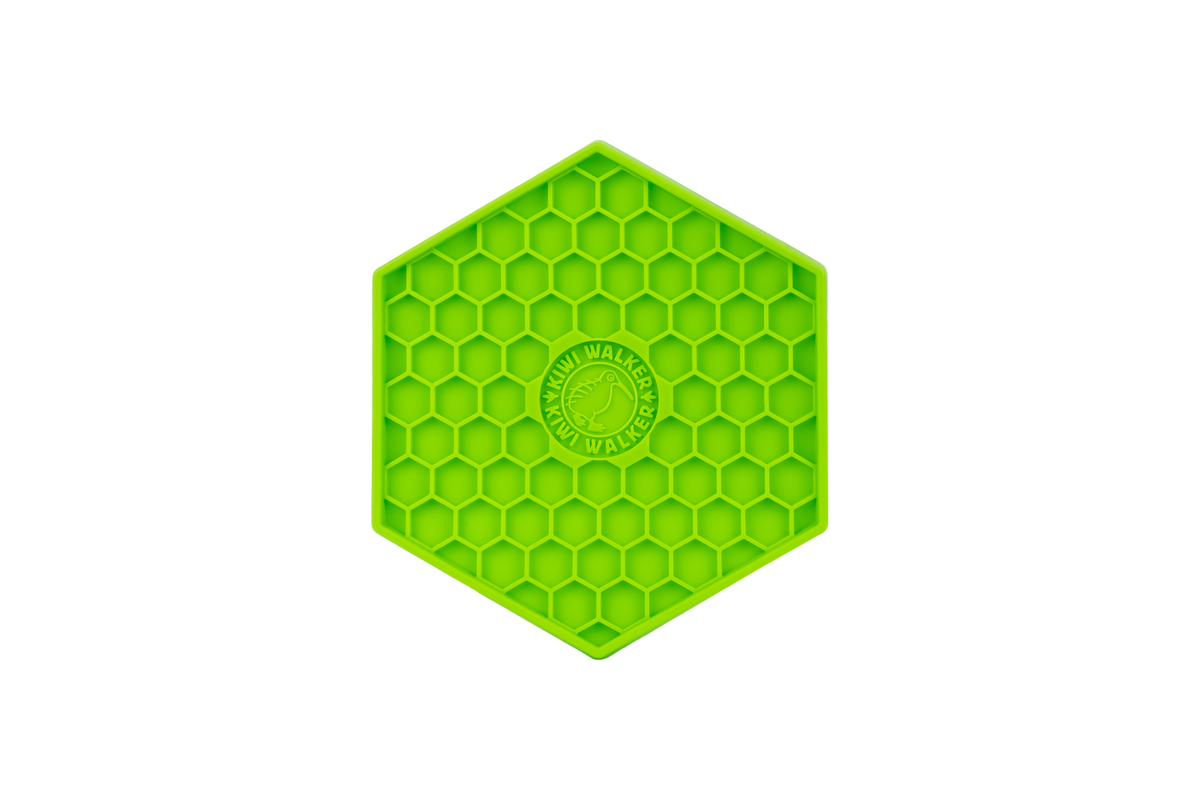 Tapis de léchage hexagonal kiwi Walker
