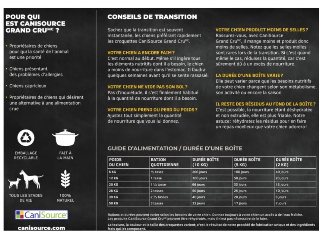 Grand cru poisson sans céréale