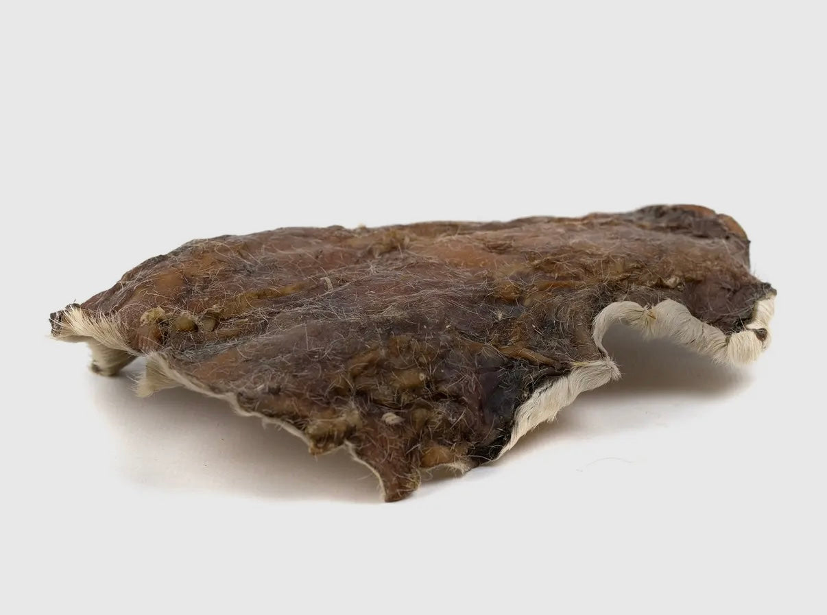 Plaque de peau de bœuf avec poils