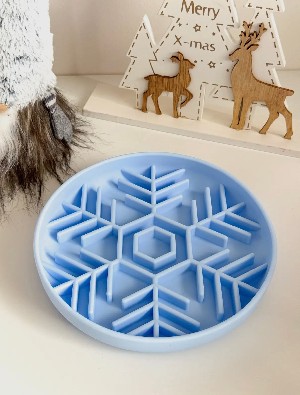 Gamelle d’enrichissement flocon de neige