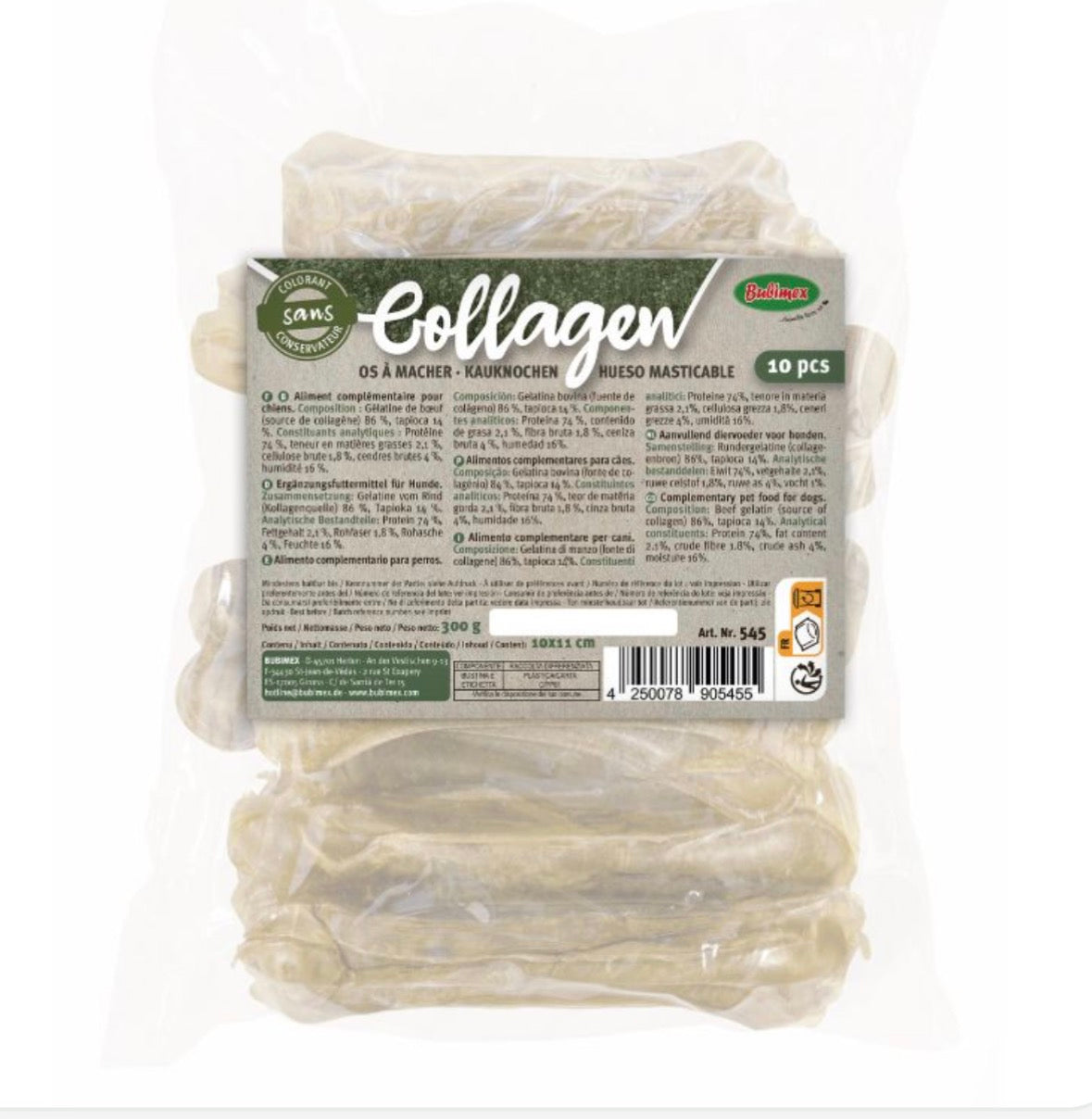 Os de collagène pressé x10