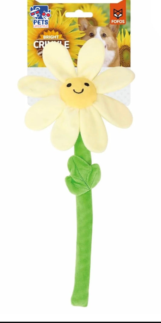 Peluche fleur jaune