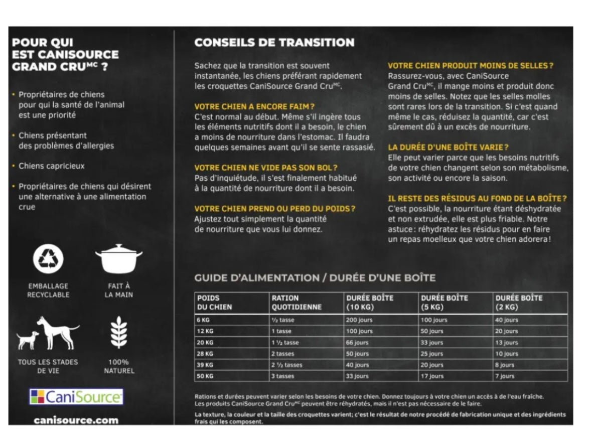 Grand cru dinde sans céréale