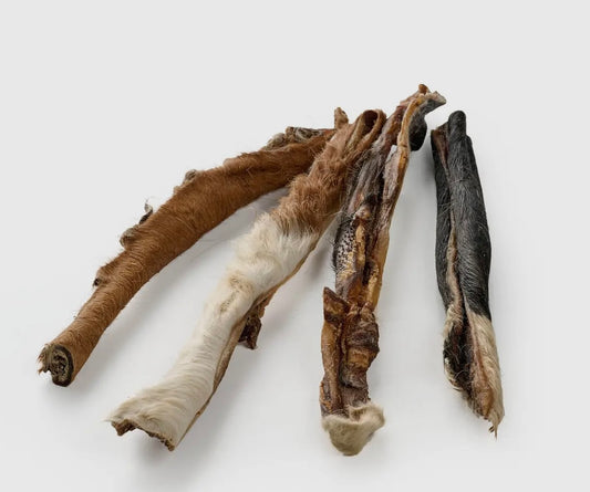 Lanière de peau de bœuf avec poils vrac