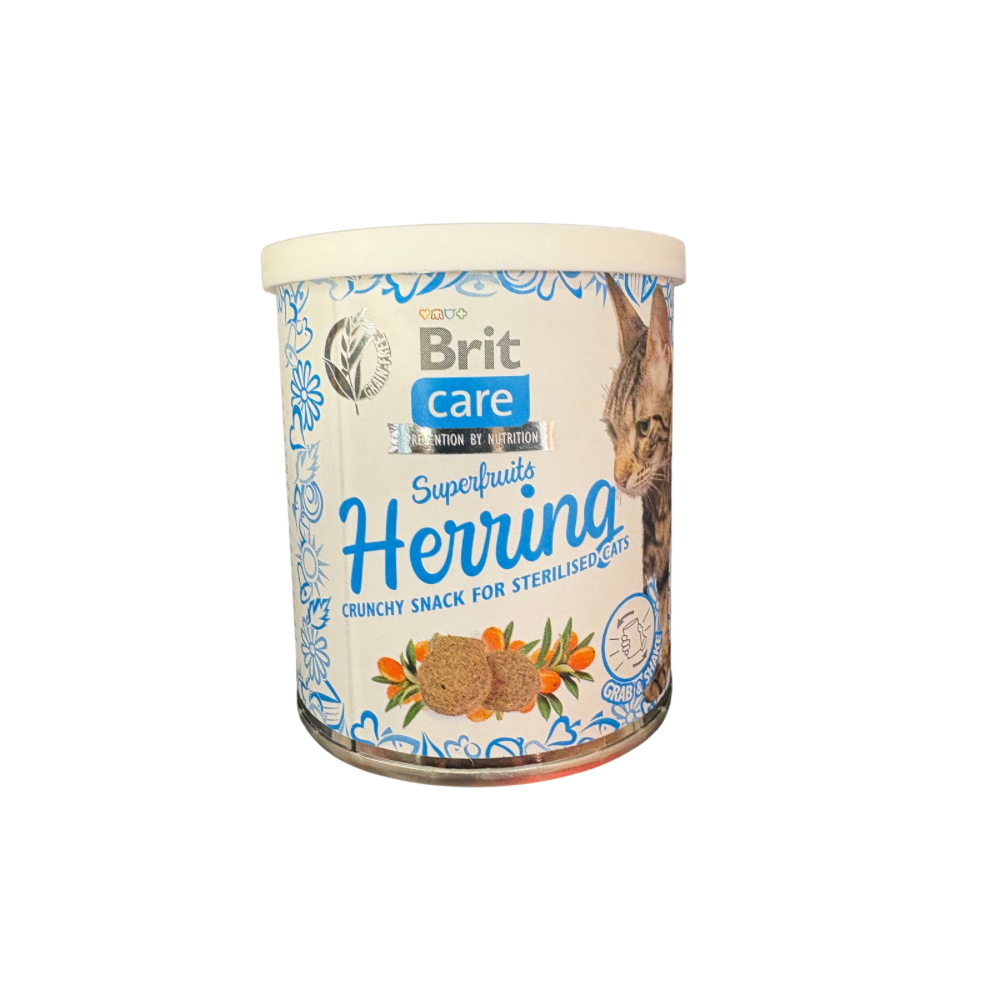 Brit care friandises super fruits hareng chat stérilisé