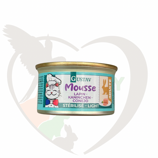 Mousse chat stérilisé au lapin