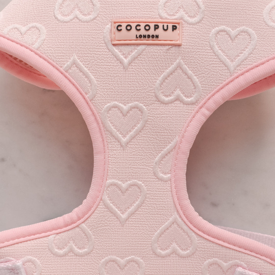 Harnais cœur rose Cocopup London