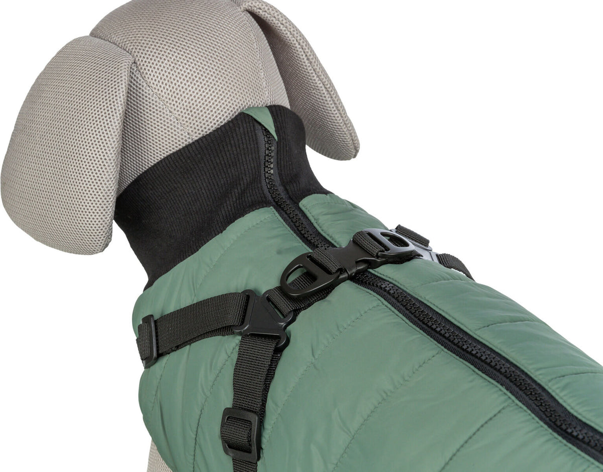 Manteau Pontis avec harnais vert
