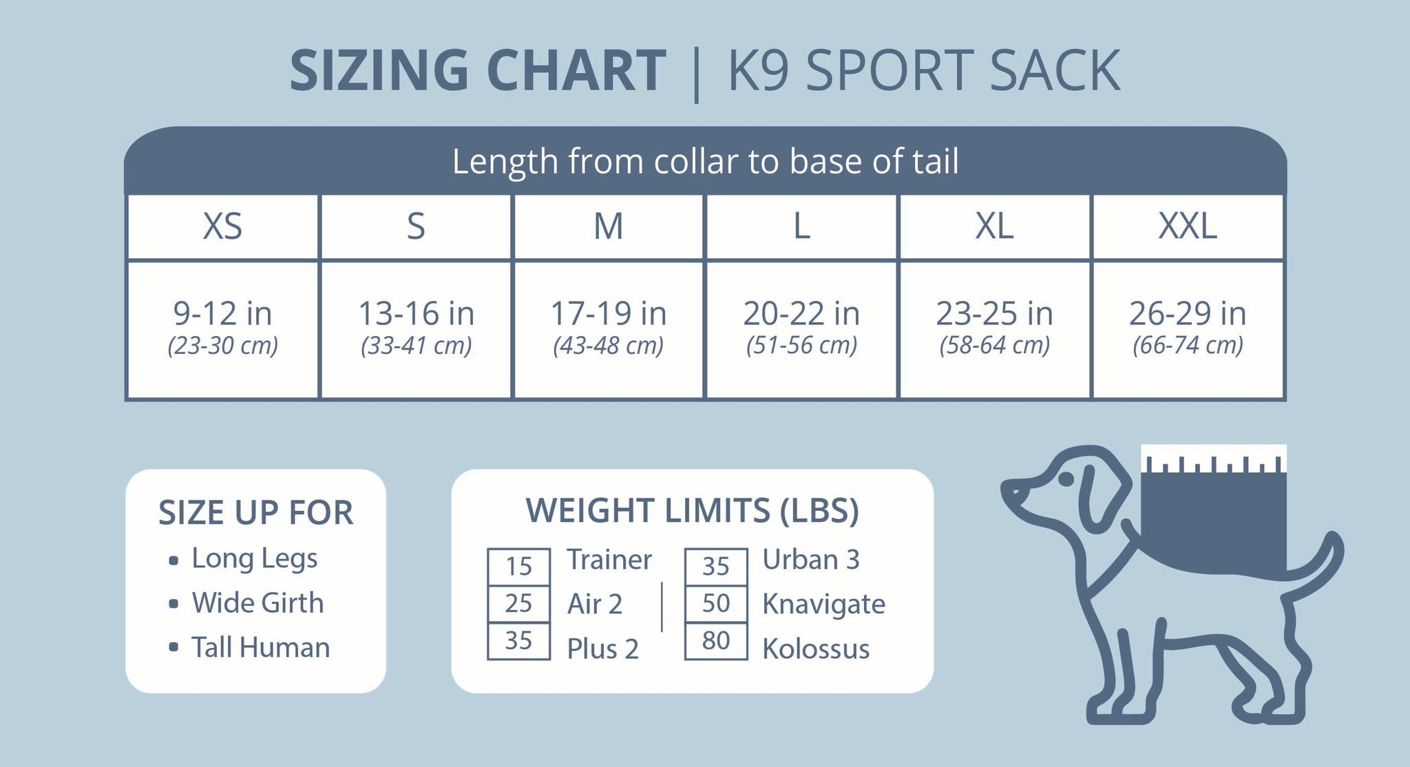 Sac à dos K9 sport sack